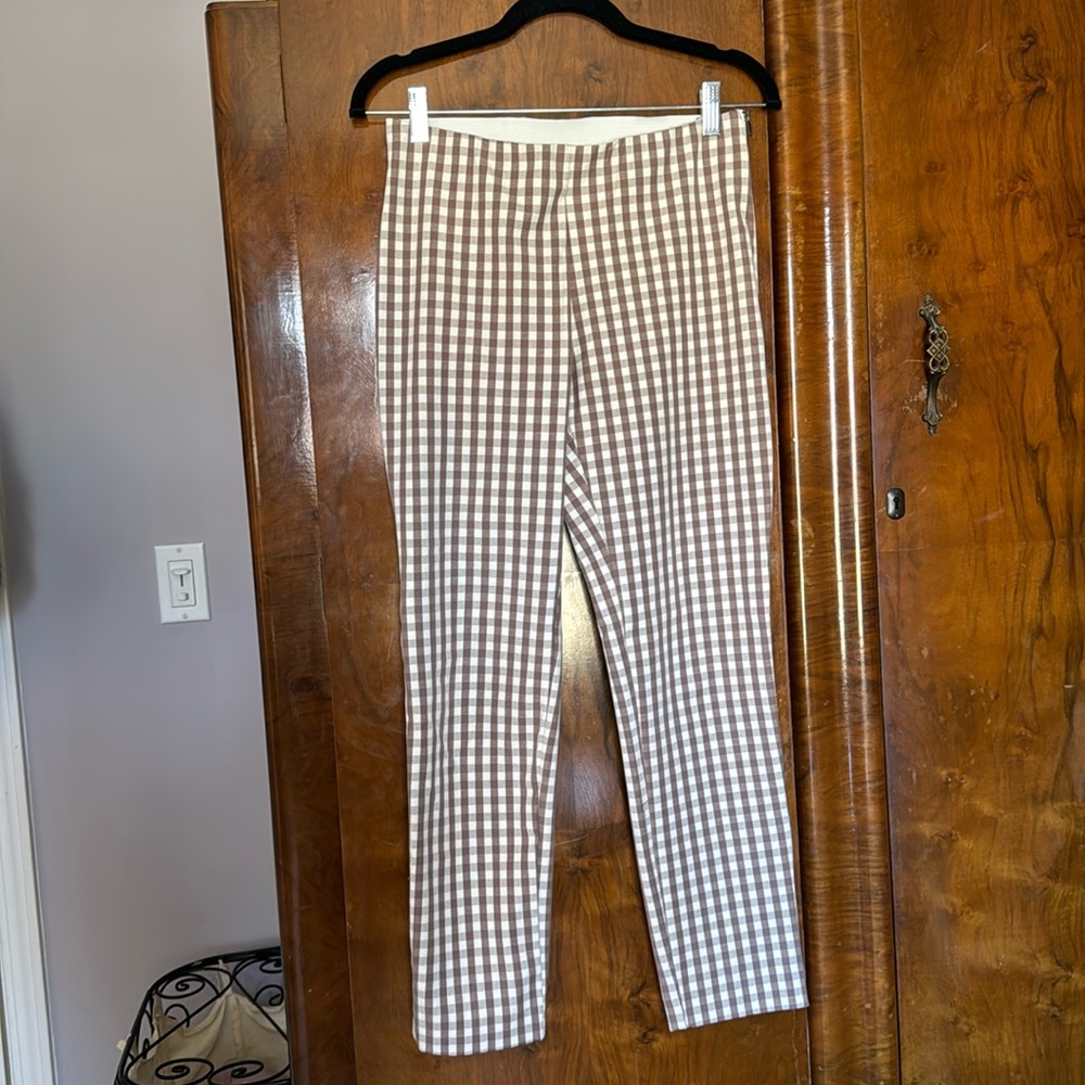 Gingham Cigarette Pant size 6